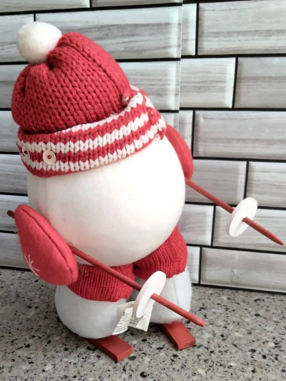Vintage Santa's Best Skiing Snowman